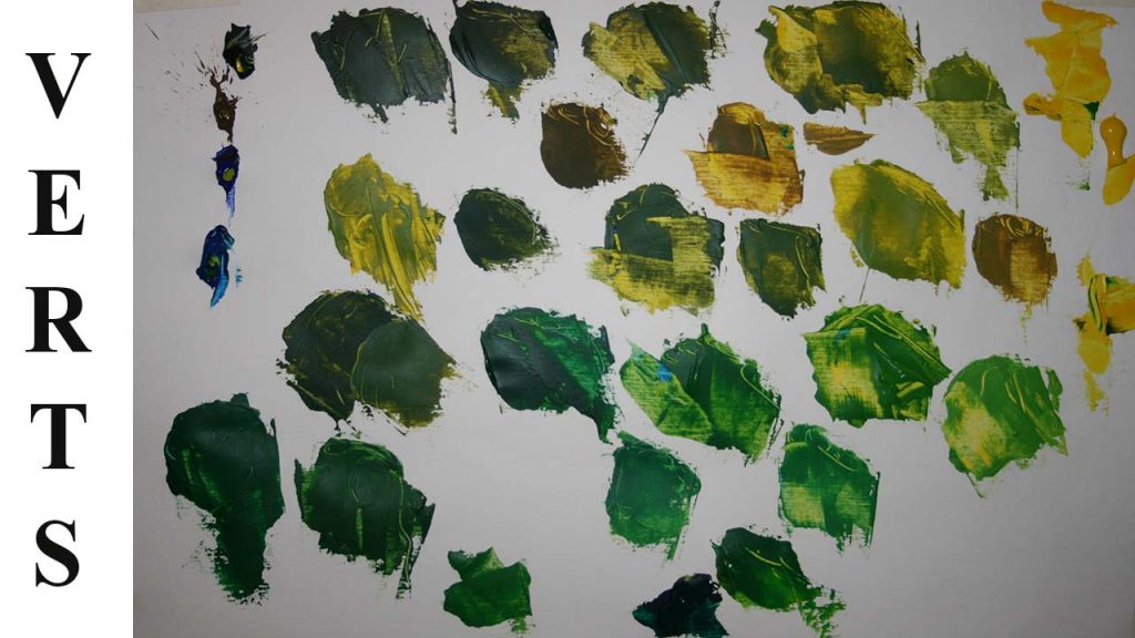 Comment fabriquer des verts à l huile, acrylique ou aquarelle
